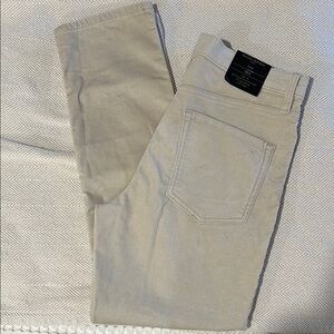 Women’s Beige Velveteen Jeans